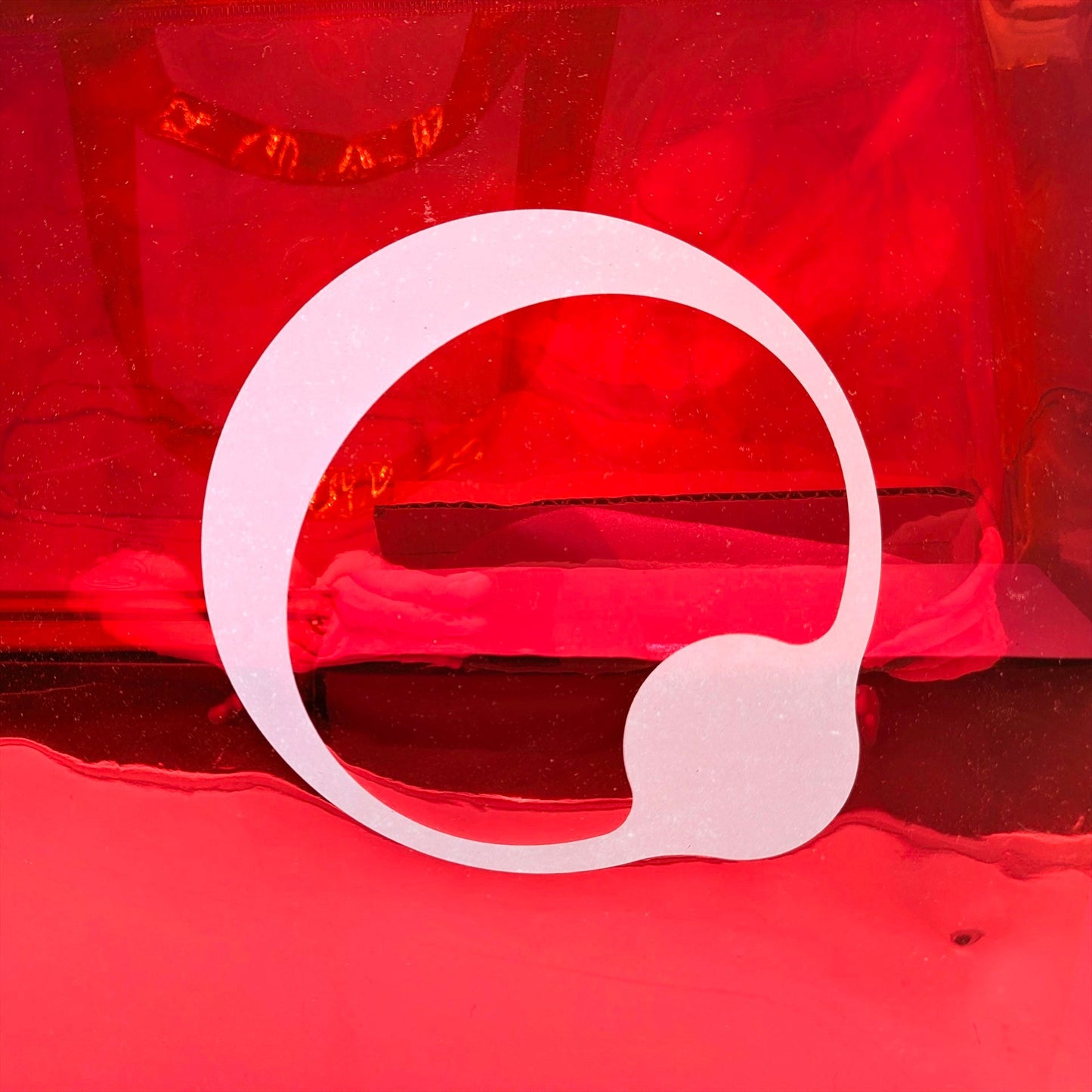Qwertic Red Holographic Bag
