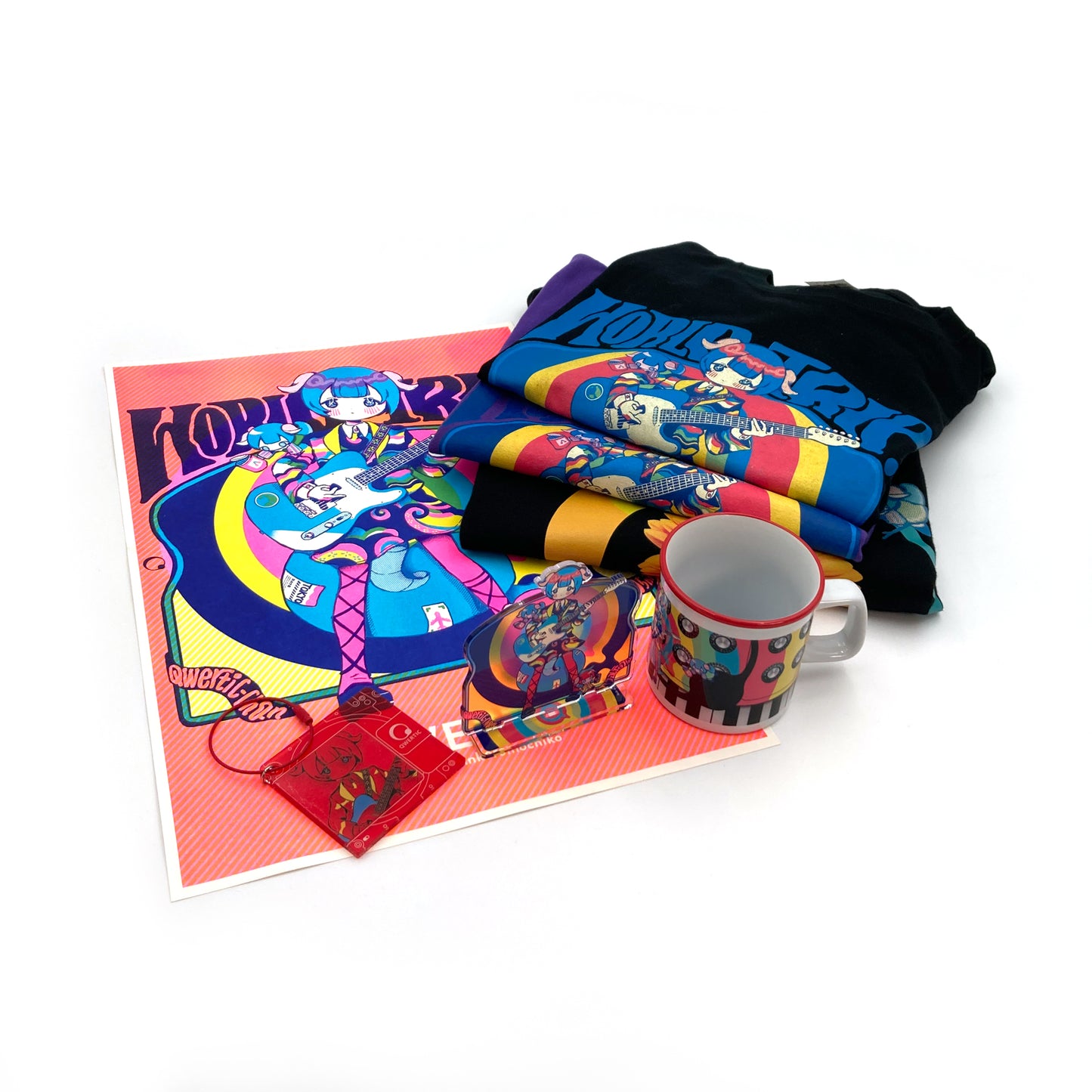 Qwertic Chan T-Shirt: Ancoro mochico sensei Purple