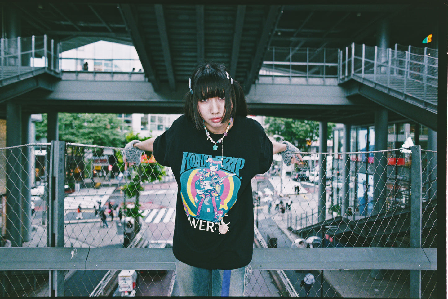 Qwertic Chan T-Shirt: Ancoro mochico sensei Black