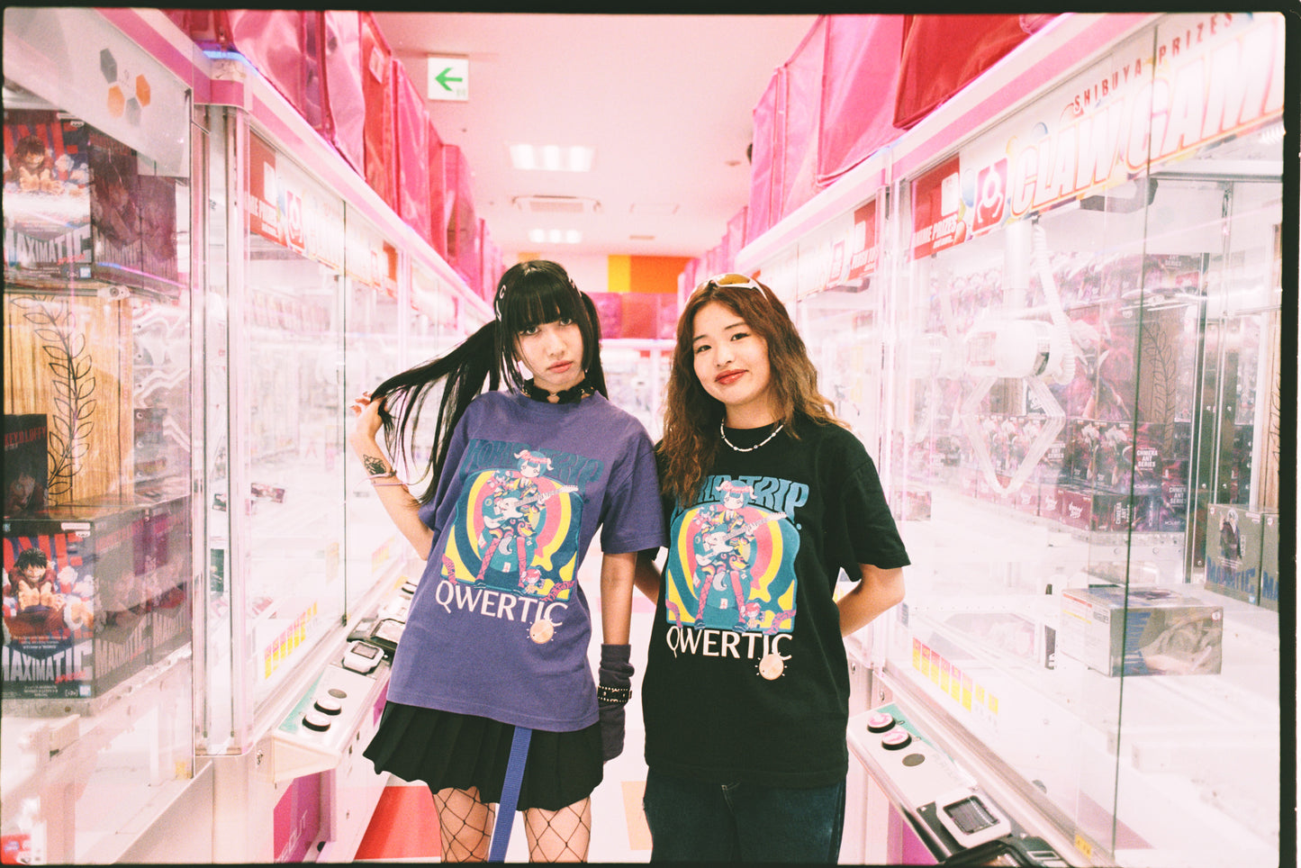 Qwertic Chan T-Shirt: Ancoro mochico sensei Purple