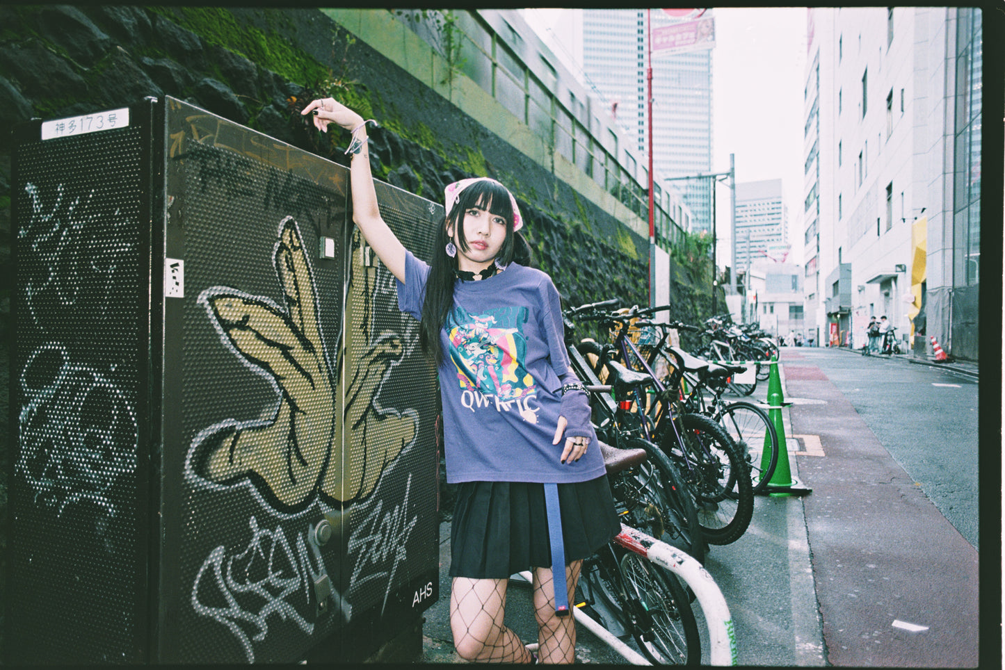 Qwertic Chan T-Shirt: Ancoro mochico sensei Purple